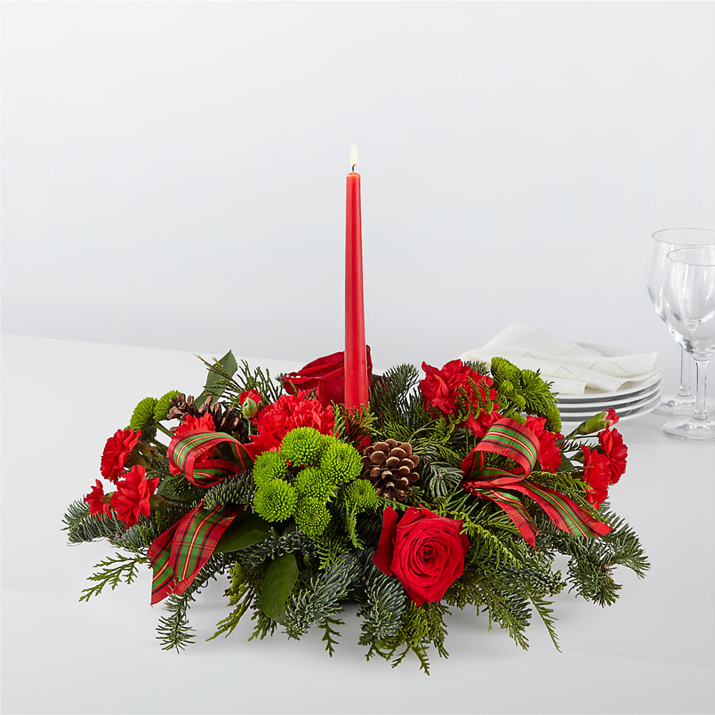 By the Candlelight Centerpiece – KAREN'S AND TINA'S FLOWERS, Newmarket ON