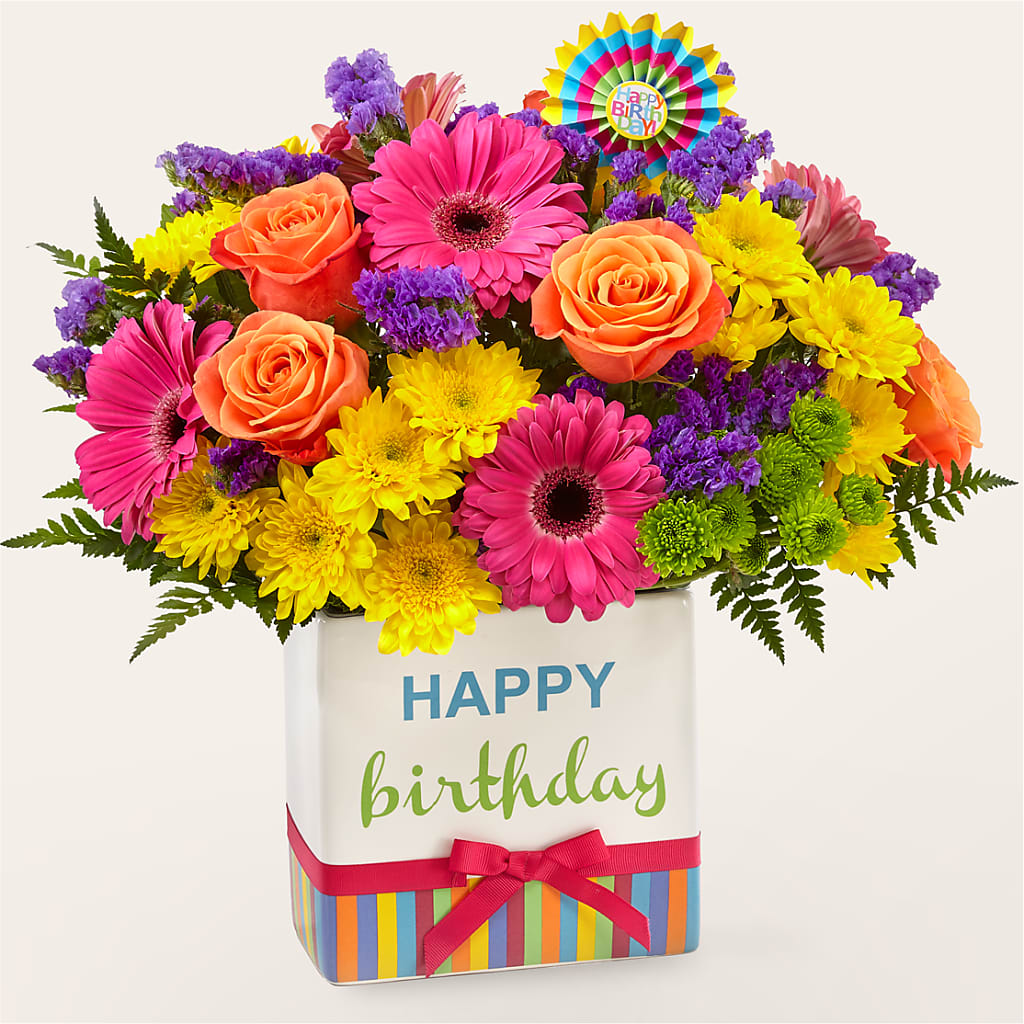 Birthday Brights Bouquet – KAREN'S AND TINA'S FLOWERS, Newmarket ON