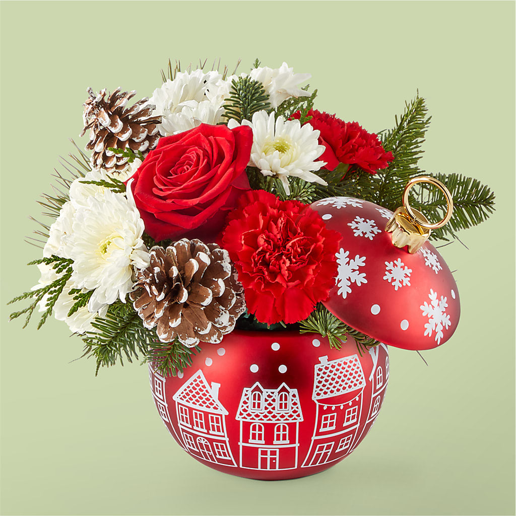 Christmas Village Ornament – KAREN'S AND TINA'S FLOWERS, Newmarket ON