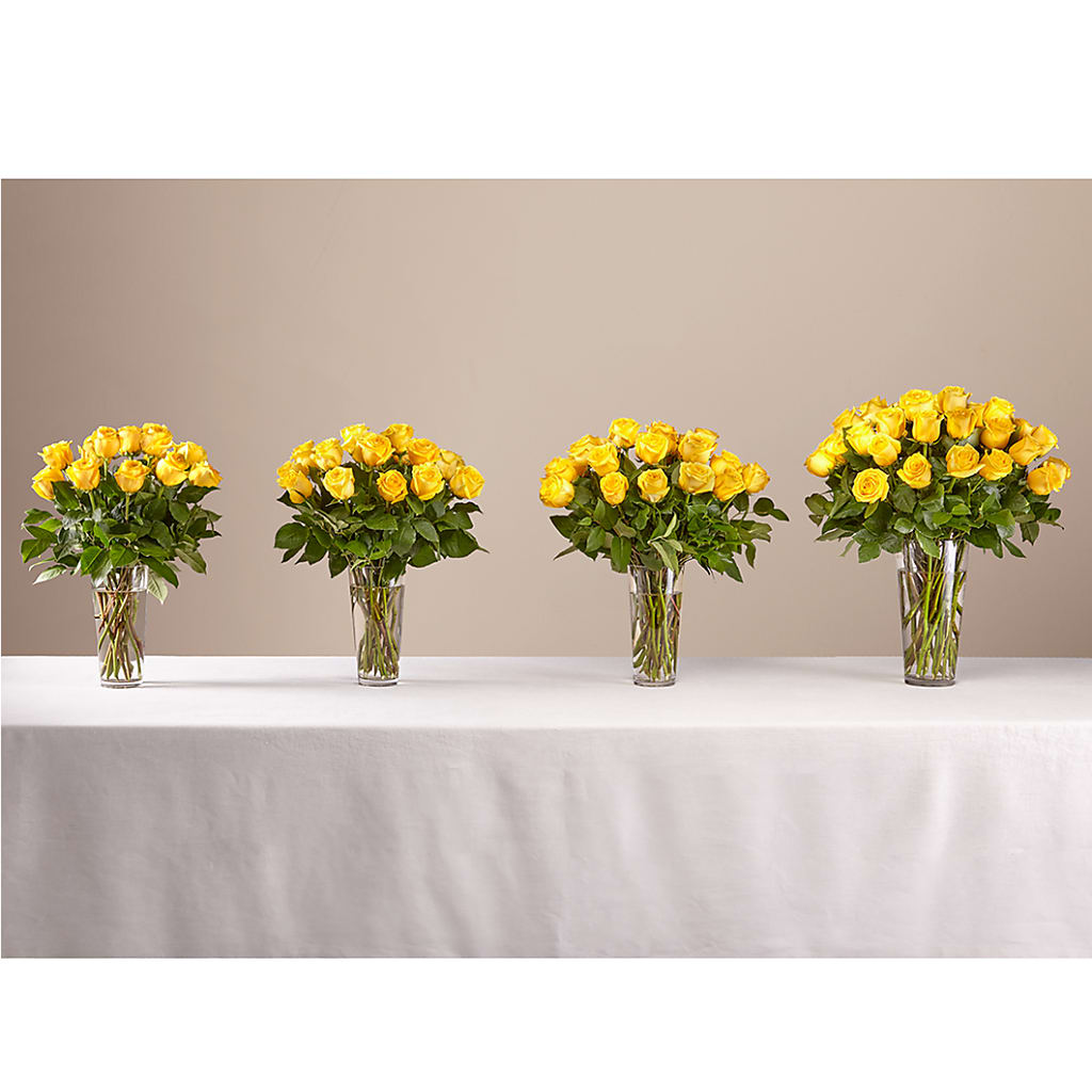 Long Stem Yellow Rose Bouquet – KAREN'S AND TINA'S FLOWERS, Newmarket ON