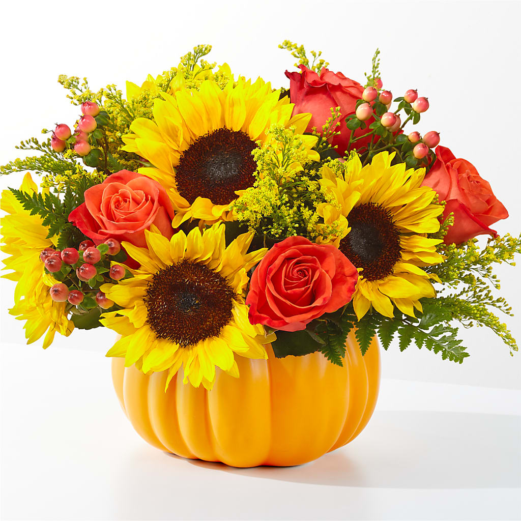Pick of the Patch Pumpkin Bouquet – KAREN'S AND TINA'S FLOWERS, Newmarket ON