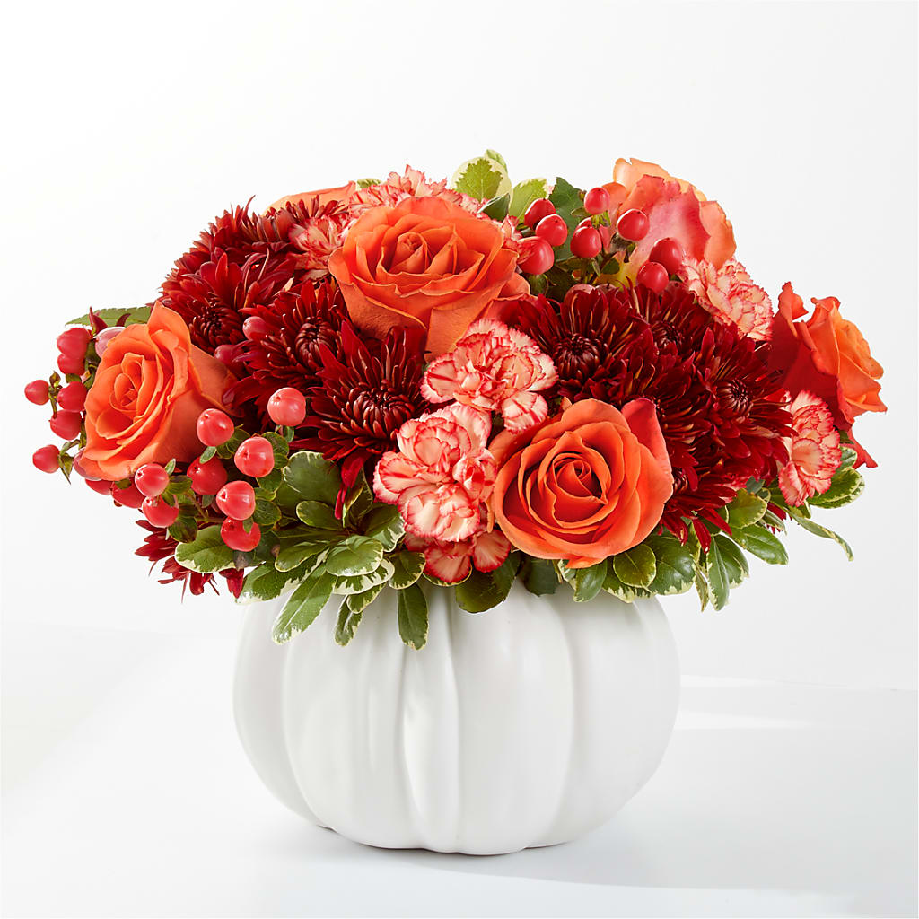 Autumn Air Pumpkin Bouquet – KAREN'S AND TINA'S FLOWERS, Newmarket ON