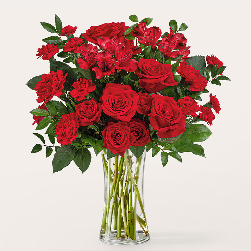 Brilliant Ruby Bouquet – KAREN'S AND TINA'S FLOWERS, Newmarket ON