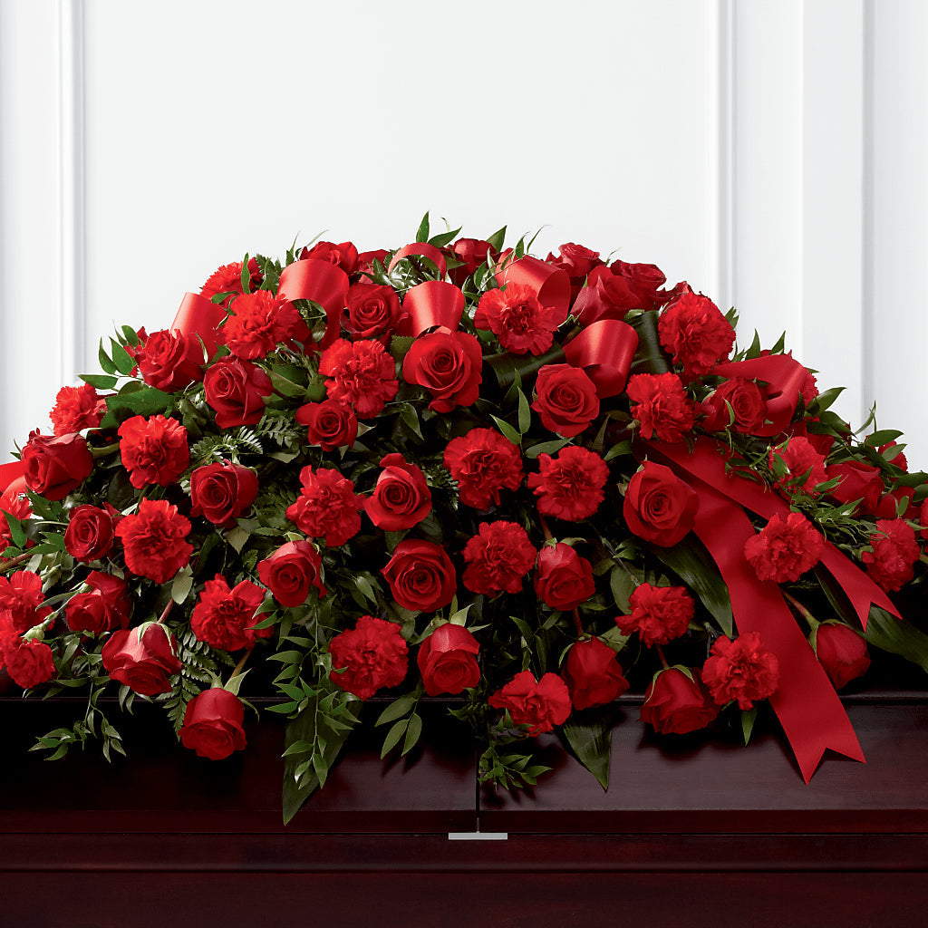 Tribute of Life Casket Spray – KAREN'S AND TINA'S FLOWERS, Newmarket ON