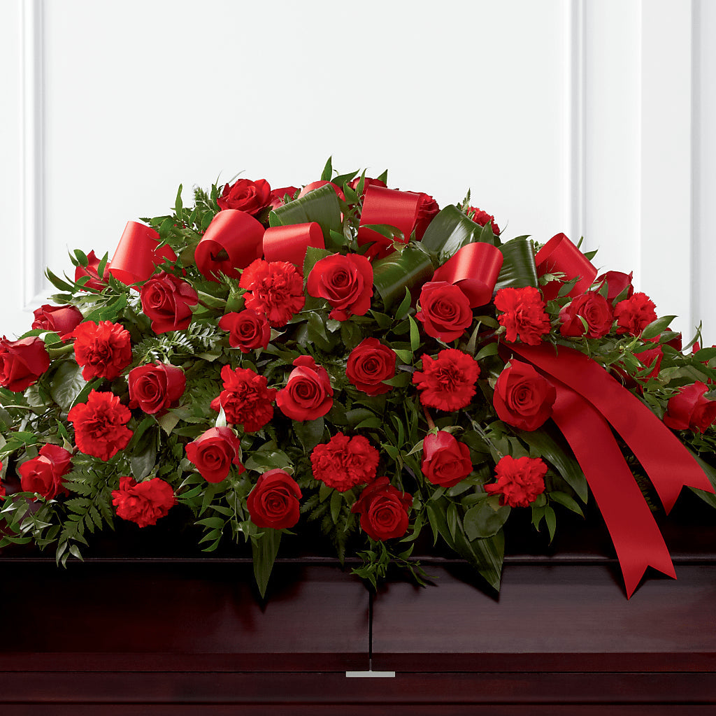 Tribute of Life Casket Spray – KAREN'S AND TINA'S FLOWERS, Newmarket ON