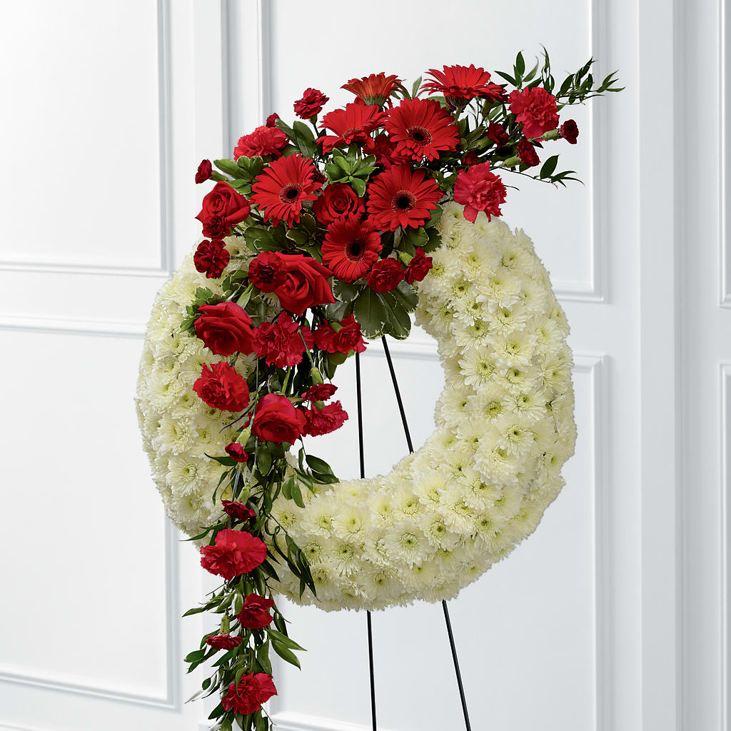 Graceful Tribute Wreath – KAREN'S AND TINA'S FLOWERS, Newmarket ON