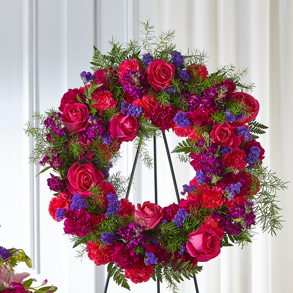 Calming Colors Wreath – KAREN'S AND TINA'S FLOWERS, Newmarket ON