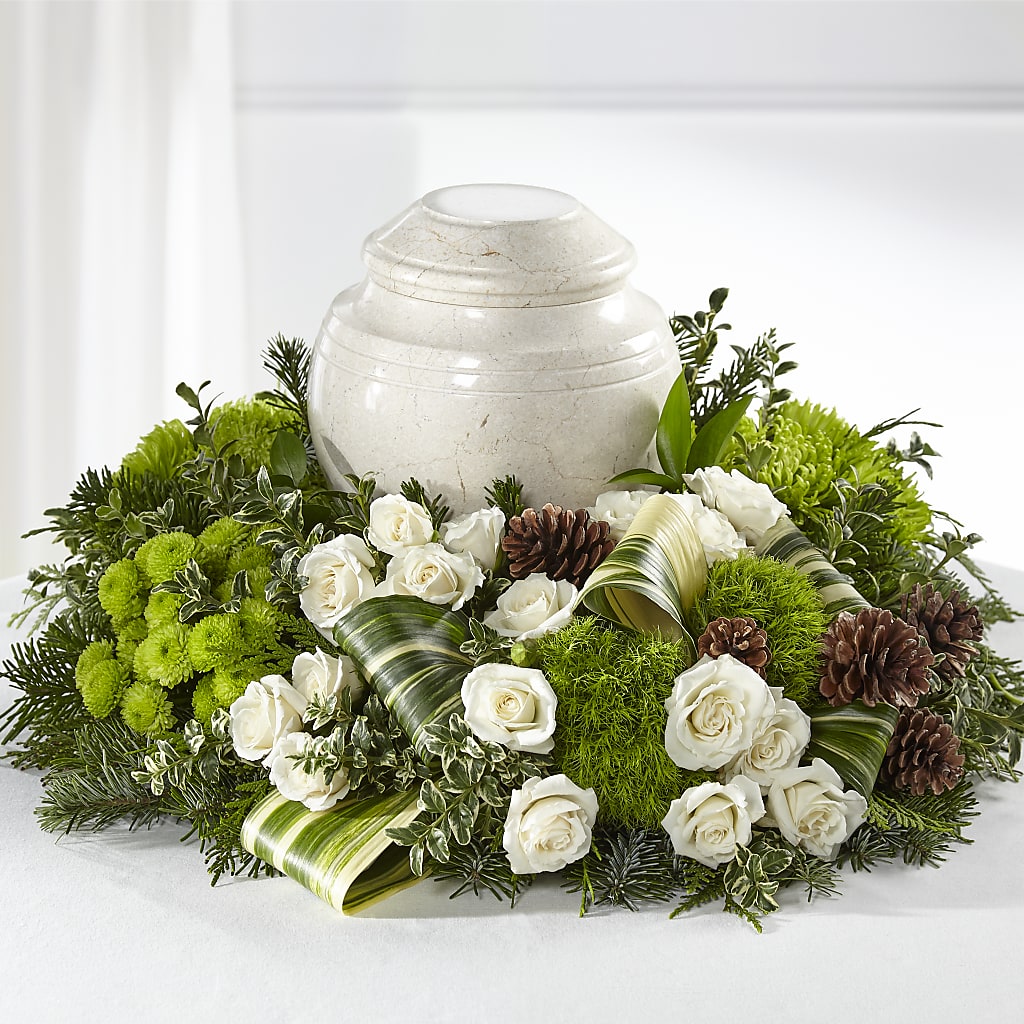 Precious Evergreen Cremation Adornment – KAREN'S AND TINA'S FLOWERS, Newmarket ON