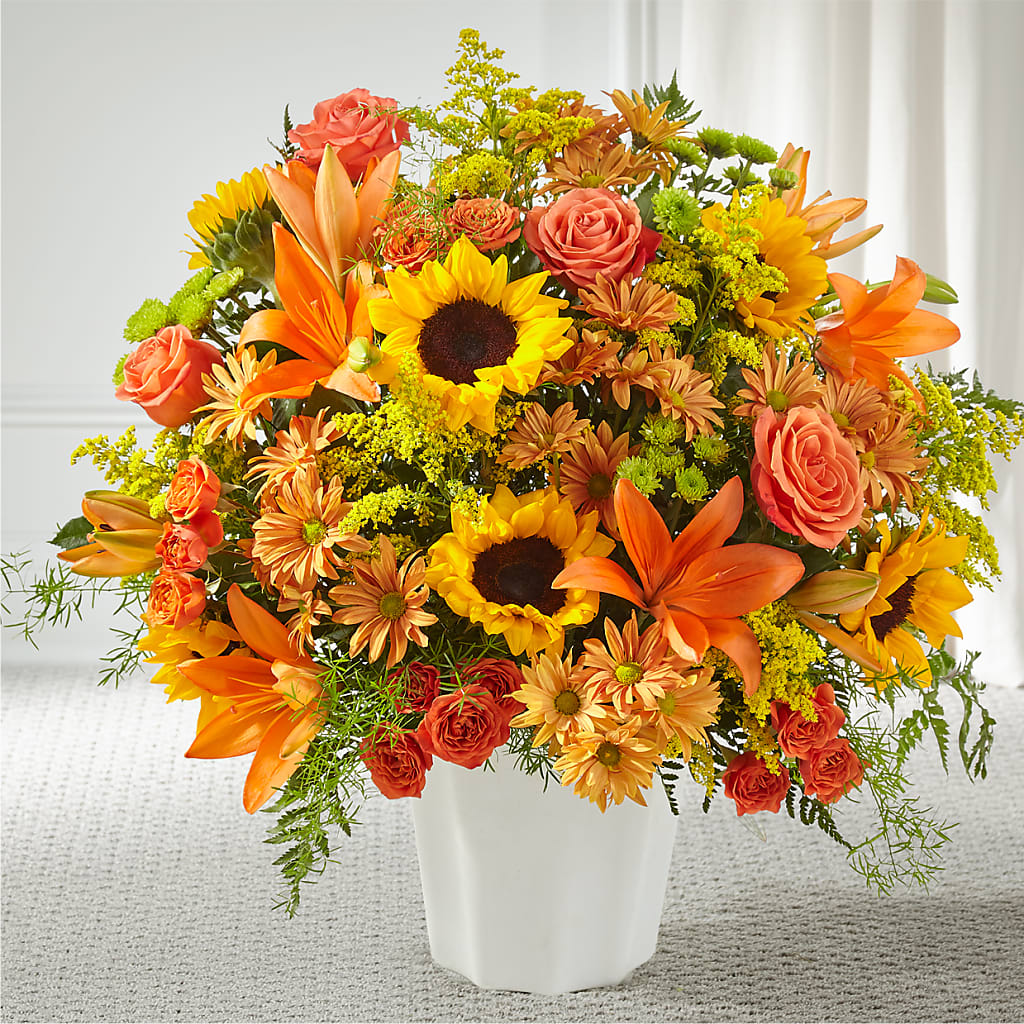 Harvest Thoughts Floor Basket – KAREN'S AND TINA'S FLOWERS, Newmarket ON