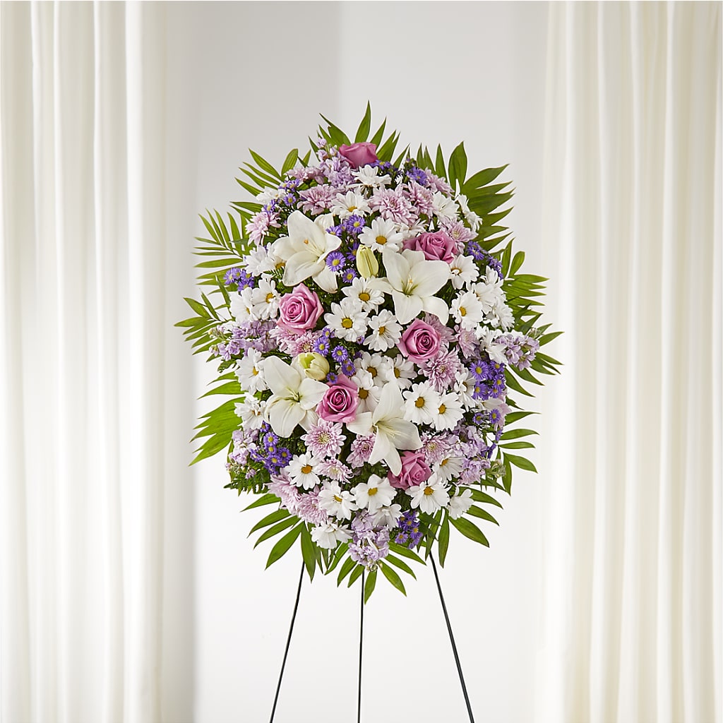 Surrounded by Love Standing Spray – KAREN'S AND TINA'S FLOWERS, Newmarket ON