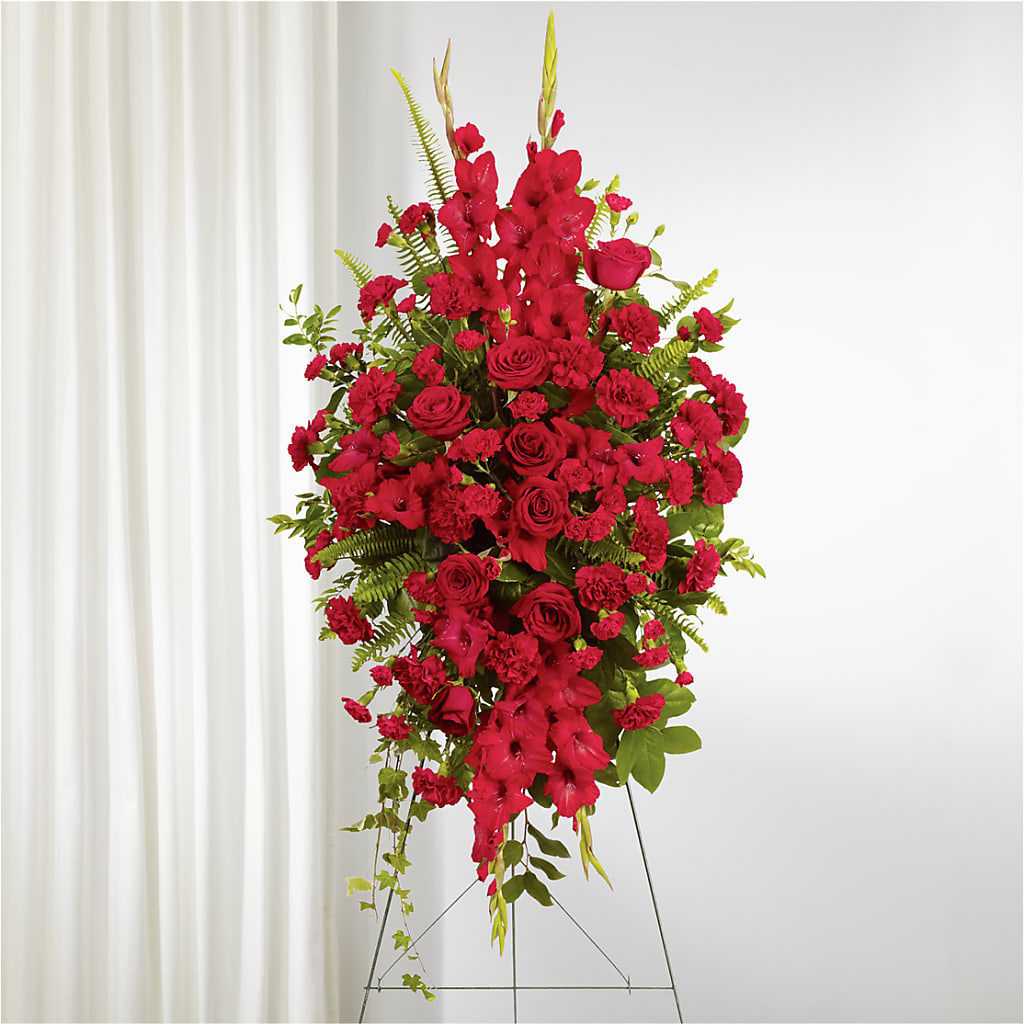 From the Heart Standing Spray – KAREN'S AND TINA'S FLOWERS, Newmarket ON