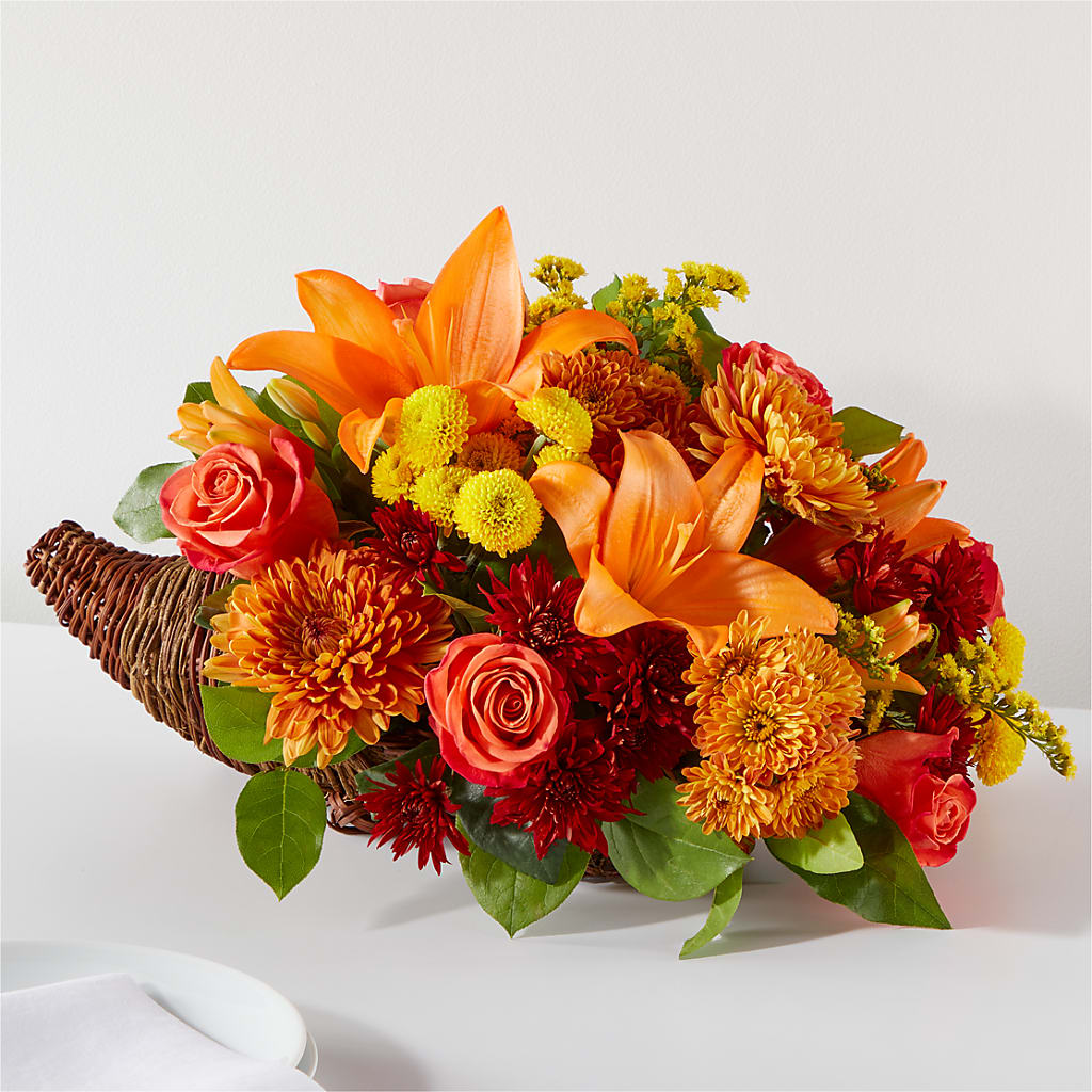 Bouquet of Blessings Cornucopia – KAREN'S AND TINA'S FLOWERS, Newmarket ON