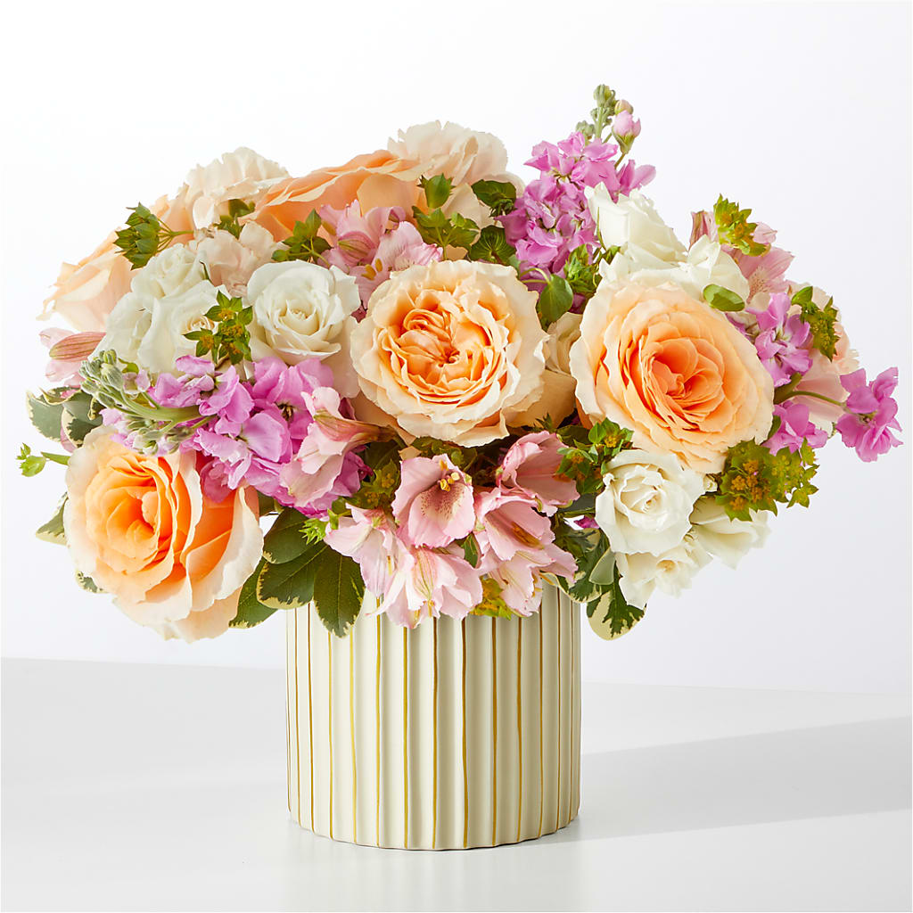 Paradise Bouquet with Ivory Vase – KAREN'S AND TINA'S FLOWERS, Newmarket ON
