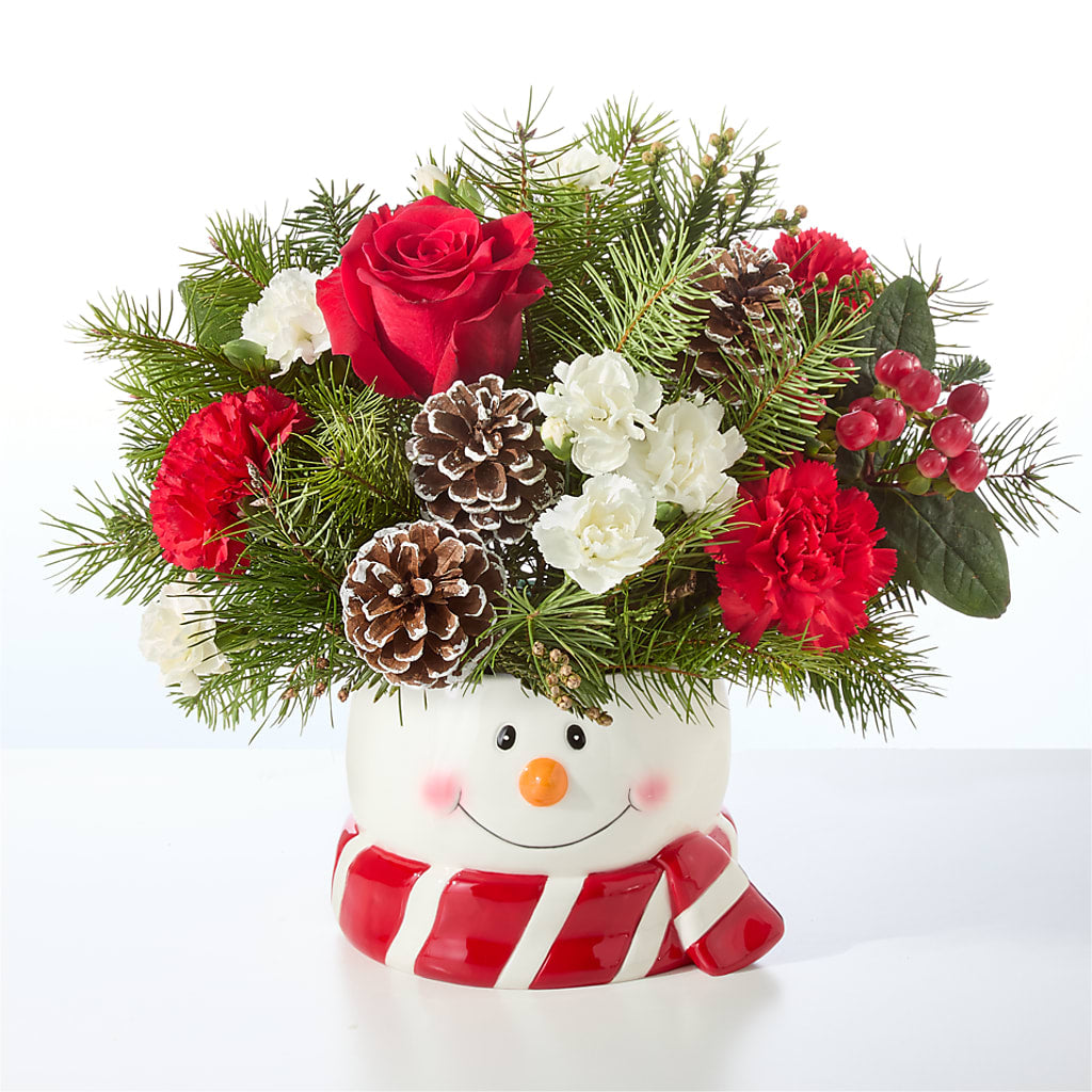 Jolly Snowman Bouquet – KAREN'S AND TINA'S FLOWERS, Newmarket ON
