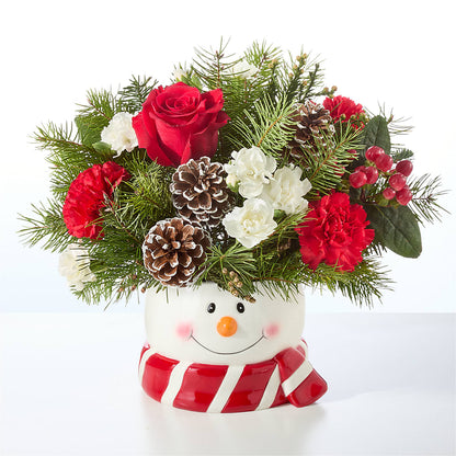 Jolly Snowman Bouquet – KAREN'S AND TINA'S FLOWERS, Newmarket ON