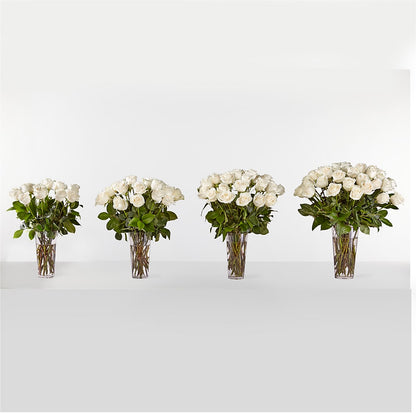 Long Stem White Rose Bouquet – KAREN'S AND TINA'S FLOWERS, Newmarket ON