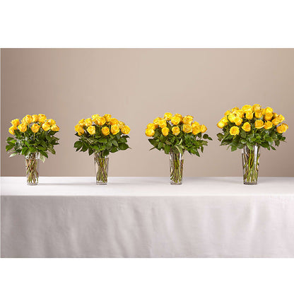 Long Stem Yellow Rose Bouquet – KAREN'S AND TINA'S FLOWERS, Newmarket ON