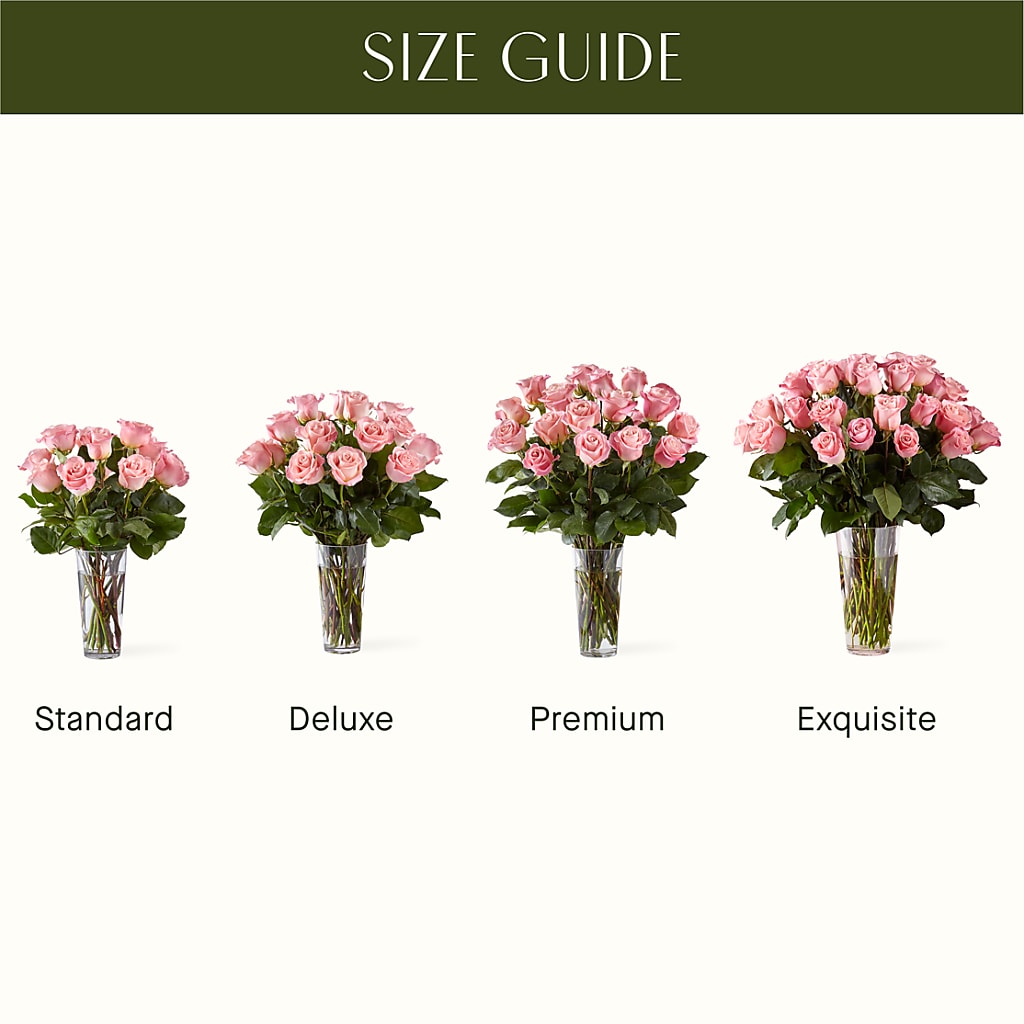 Long Stem Pink Rose Bouquet – KAREN'S AND TINA'S FLOWERS, Newmarket ON