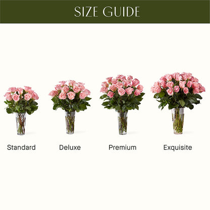 Long Stem Pink Rose Bouquet – KAREN'S AND TINA'S FLOWERS, Newmarket ON