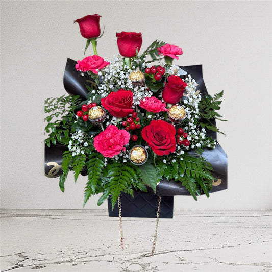 Romance purse with chocolates