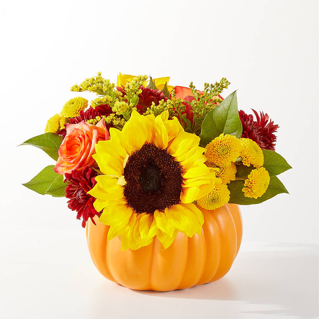Golden Gourd Pumpkin Bouquet – KAREN'S AND TINA'S FLOWERS, Newmarket ON