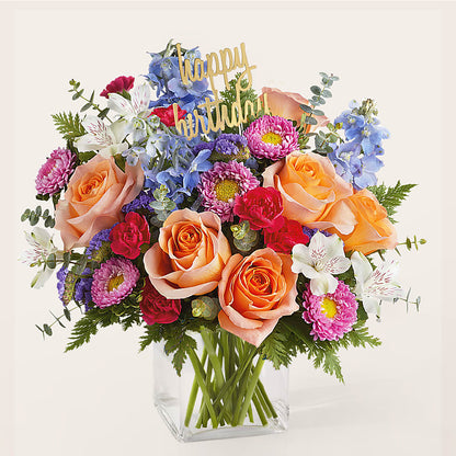 Birthday Bash Bouquet – KAREN'S AND TINA'S FLOWERS, Newmarket ON