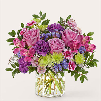 Glass Half Full Bouquet – KAREN'S AND TINA'S FLOWERS, Newmarket ON