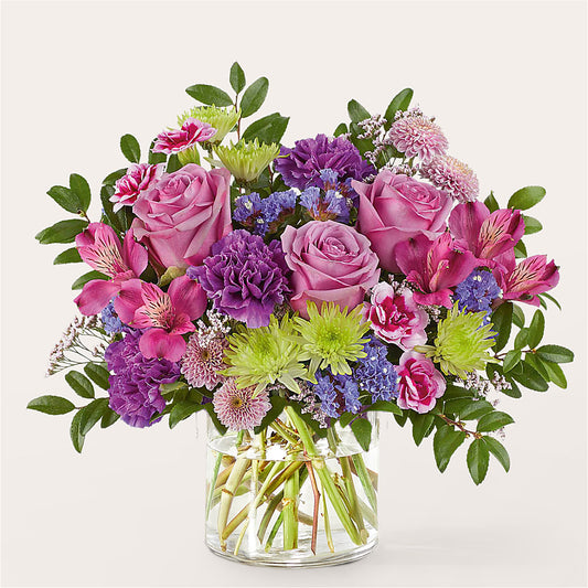 Glass Half Full Bouquet – KAREN'S AND TINA'S FLOWERS, Newmarket ON