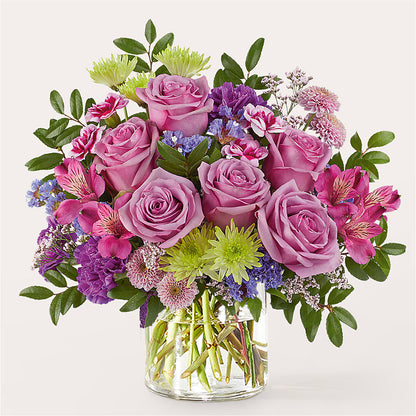 Glass Half Full Bouquet – KAREN'S AND TINA'S FLOWERS, Newmarket ON