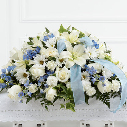 Tender Treasure Casket Spray – KAREN'S AND TINA'S FLOWERS, Newmarket ON