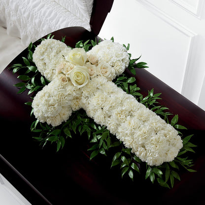 Peaceful Memories Casket Spray (Standard) – KAREN'S AND TINA'S FLOWERS, Newmarket ON