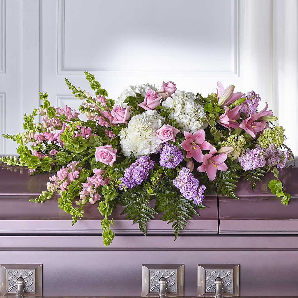 Life's Gratitude Casket Spray – KAREN'S AND TINA'S FLOWERS, Newmarket ON