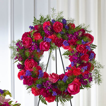 Calming Colors Wreath – KAREN'S AND TINA'S FLOWERS, Newmarket ON