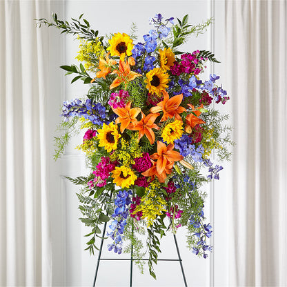 Sunlit Memories Standing Spray (Standard) – KAREN'S AND TINA'S FLOWERS, Newmarket ON