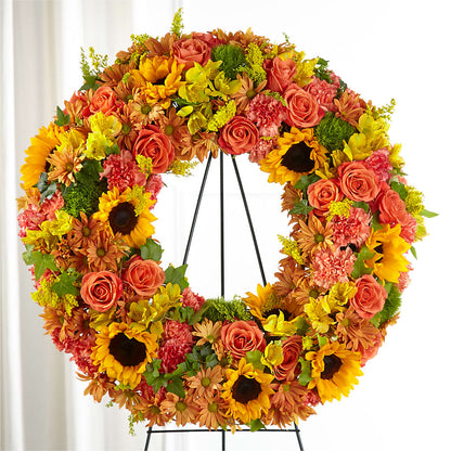 Autumnal Memories Wreath (Standard) – KAREN'S AND TINA'S FLOWERS, Newmarket ON