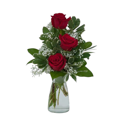 Triple red rose – KAREN'S AND TINA'S FLOWERS, Newmarket ON
