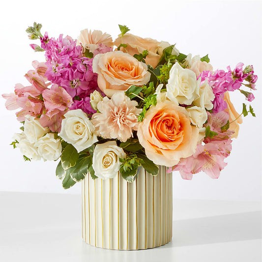 Paradise Bouquet with Ivory Vase – KAREN'S AND TINA'S FLOWERS, Newmarket ON