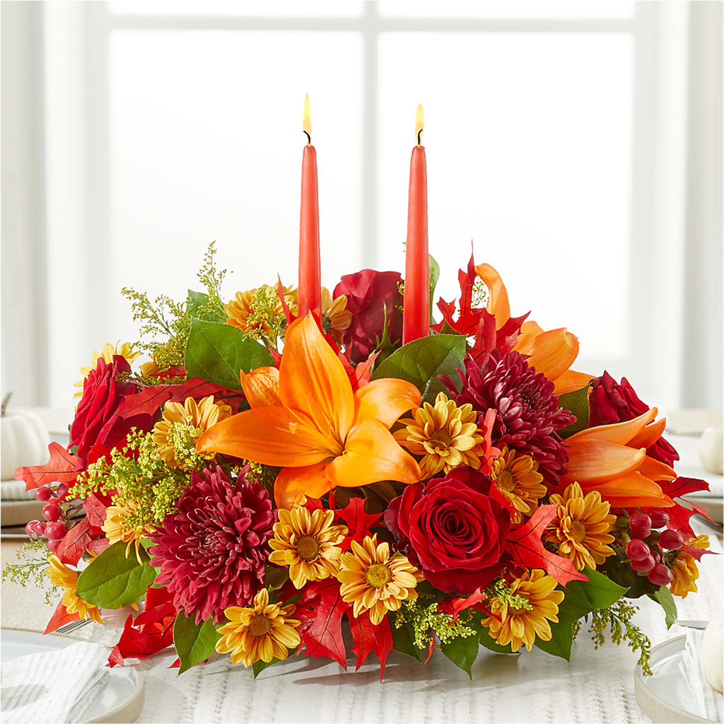 Autumn's Embrace Centerpiece – KAREN'S AND TINA'S FLOWERS, Newmarket ON
