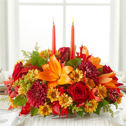 Autumn's Embrace Centerpiece – KAREN'S AND TINA'S FLOWERS, Newmarket ON