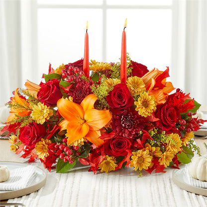 Autumn's Embrace Centerpiece – KAREN'S AND TINA'S FLOWERS, Newmarket ON