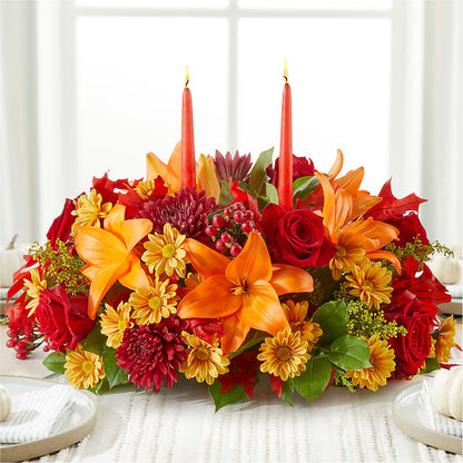 Autumn's Embrace Centerpiece – KAREN'S AND TINA'S FLOWERS, Newmarket ON
